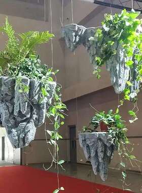 天空之城壁挂悬浮石头假山新中式禅意空间墙壁装饰玻璃钢假山石