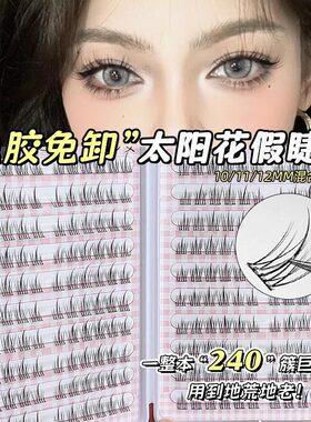 太阳花升级容量睫毛仿真严假睫毛