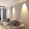 Grille spotlights, double-headed, three-headed bold lamps, embedded smart home decoration commercial ceiling lamps without main lights, square downlights