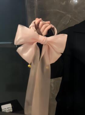 【520礼物】粉丝带蝴蝶结项圈项链裙子搭配配饰小红书同款锁骨链.