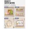 Hole board wall storage rack dormitory display rack hanging board study desk sorting storage partition rack