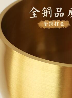 家用颂钵佛音钵台湾黄铜磬法器响铜钵盂静心冥想钵瑜伽钵静心乐器