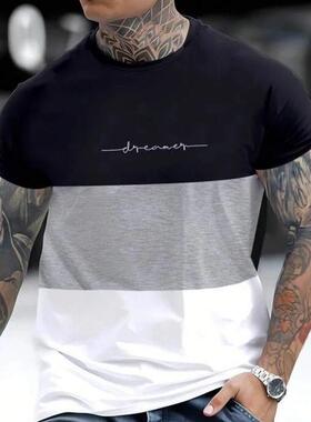 Pack of 5 Summer New Men’s Crew Neck Short Sleeve T-Shirts,