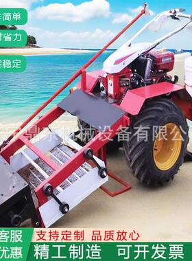 沙滩清理机沙滩石头捡拾机沙滩垃圾清扫车燃油式海滩清洁车