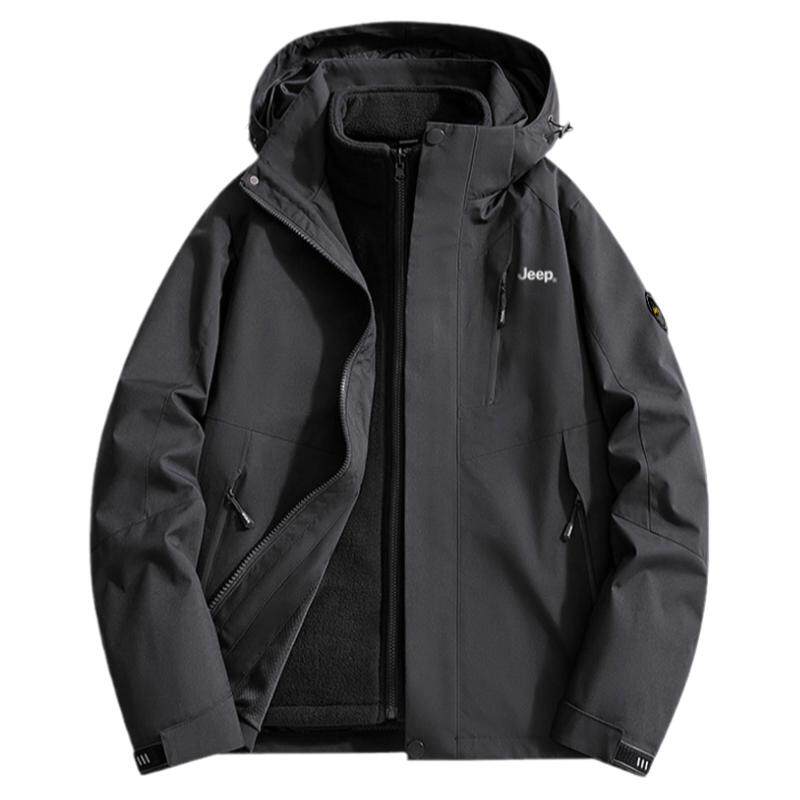 吉普冲锋衣三合一可拆卸防风