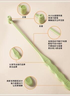 重力经络健康拍痧锤经络拍打按摩棒送艾草精油绿色经络保养器材