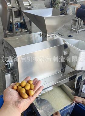 甜桃紫叶李青梅立式去核机果浆加工生产线源头工厂去核打浆机