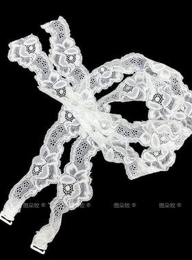 蕾丝柔软胸罩透明挂脖肩带性感文胸带花边后系绑脖女内衣带子柔软