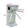 Employee access control attendance 304 stainless steel rotating three-stick rolling gate factory workshop supermarket one-way door stop