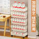 Children's bookshelf movable storage rack floor-standing children's toy storage rack household snacks trolley storage rack