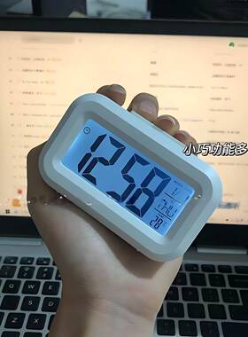 迷你小时钟闹钟学生用带夜光床头简约创意电钟多功能贪睡闹铃宿舍