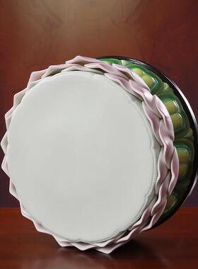 久畔陶瓷佛像底座垫高观音底座座台供奉供佛神佛像莲花底座圆形台