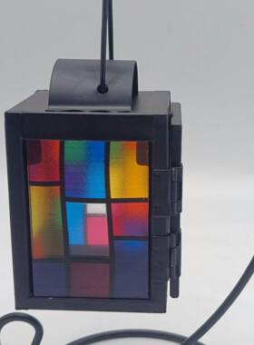 直销新款y056玻璃铁艺烛台家饰风灯婚庆道具摆件礼品工艺品现代简