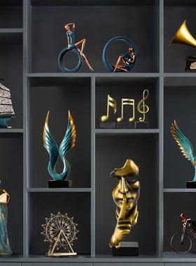 客厅电视柜摆件轻奢高档2025新款现代简约家居饰品客厅酒柜树脂工