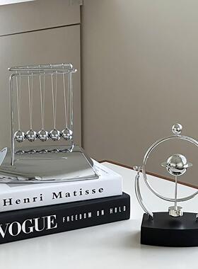 创意摩天轮永动仪地球仪桌面摆件客厅玄关书房办公室家居好物礼物