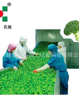 速冻青豆玉米粒虾仁流态化速冻设备 大产量急冻果蔬速冻机制造厂