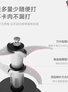 正品家德国绞肉机动用电动小型功能料理机多全自搅拌机碎肉打馅蒜