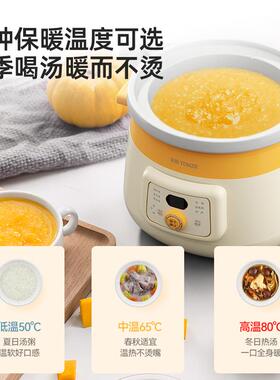 新款定时煲汤煮粥器神陶炖瓷家用小电锅慢1一2人3L天际型多功能全