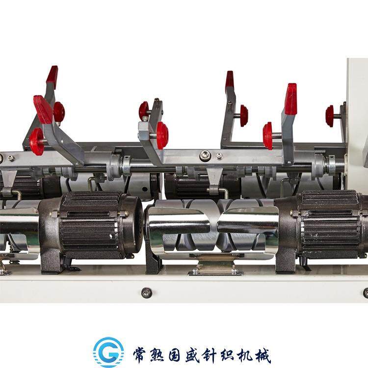 Changshu manufacturer supply DC loose type 6-spindle textile equipment winding machine high-speed rewinding machine