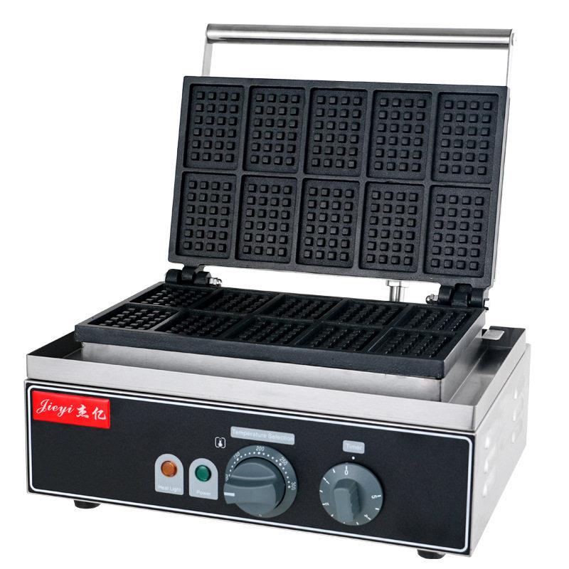 Jieyishi Electric Waffle Oven Commercial Waffle Maker Square Waffle Maker Lattice Waffle Maker Waffle Maker Factory Direct Approval
