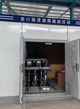 集成智慧一体化泵房变频恒压无负压供水成套设备远程操控可户外