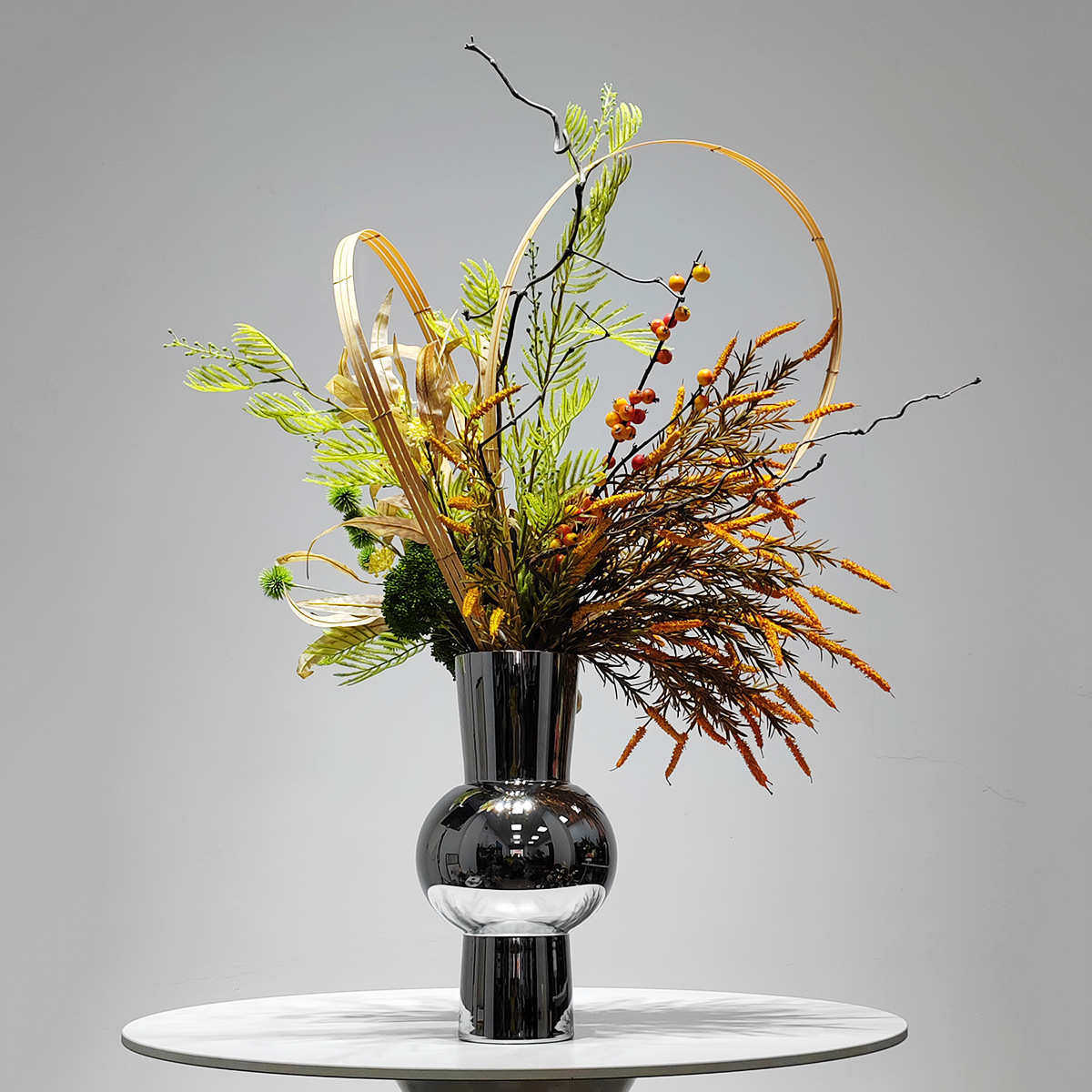 简约现代客厅仿真花高端摆件家居餐桌花艺样板间酒店茶几假花摆设,淘宝优惠券,粉丝福利购,淘宝优惠卷