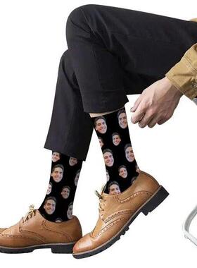 Custom Socks with Photo Personalized Face Socks for Men Wome