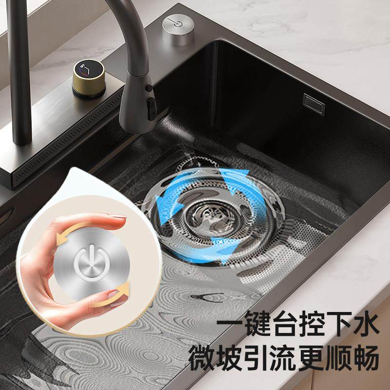 正品厨房304不锈钢手工火山锤纹水槽大单槽台下家用洗碗池洗菜盆,淘宝优惠券,粉丝福利购,淘宝优惠卷