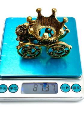 水晶球工艺品底座球托蛋雕托金属王冠花车复古做旧