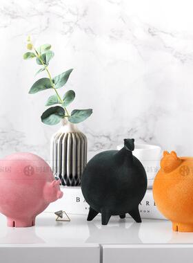 北欧简摆约客厅件TD4551家居视柜创意圆球形动物店装饰品酒样板电