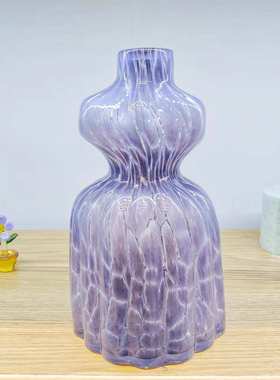 北欧宫廷风玻璃连衣裙花瓶彩色白菜裙子花瓶桌面电视柜玄关软