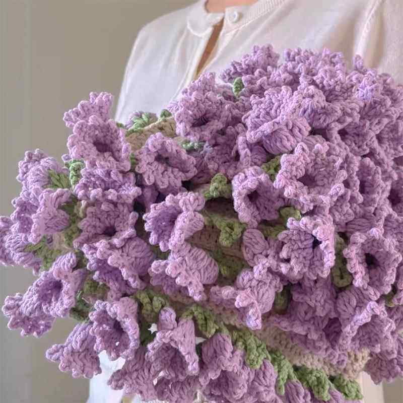 手工编织玫瑰花束毯子成品针织午睡盖毯生日七夕送女生教师节礼物,淘宝优惠券,粉丝福利购,淘宝优惠卷