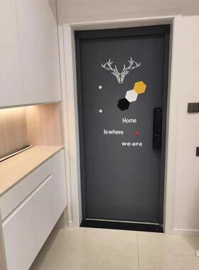 毛毡门贴纸自粘隔音改造入户防盗门翻新卧室木门装饰铁门遮丑改色