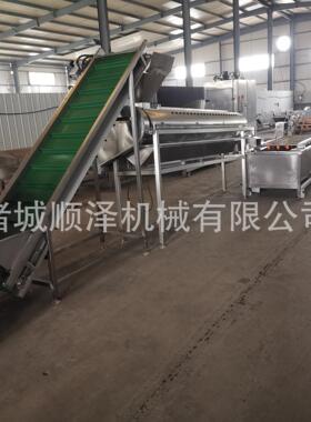 毛料鸡爪加工流水线设备 漂烫脱皮一整套设备 鸡爪脱皮机流水线