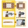 Solid wood hole board wall storage rack entry door walnut color wall decoration storage display