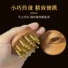 Ai Sha Tang Copper Wood Head Meridian Comb Scalp Massage Comb Scraping Rub Abdomen Open Back Ring Comb Pure Copper Teeth Sanyang Brush