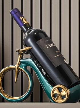 轻奢风陶红酒架摆件创意家间居酒柜电视柜瓷书房装饰品客厅11pw10