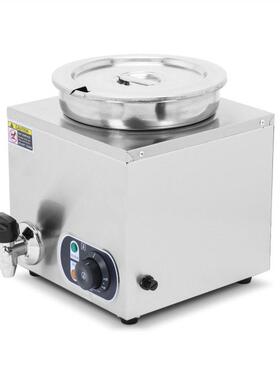 商用7L头暖汁机器保暖调料酱汁4L不锈钢牛奶保温桶汤煲电热汤池