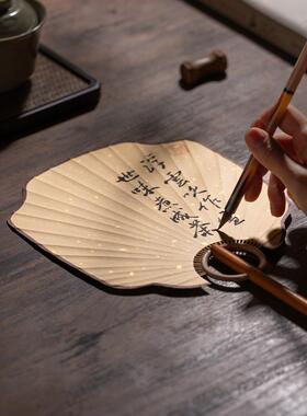 张小凤扇子古风手写定制芭蕉扇夏季空白手工中式团扇国画宣纸扇面