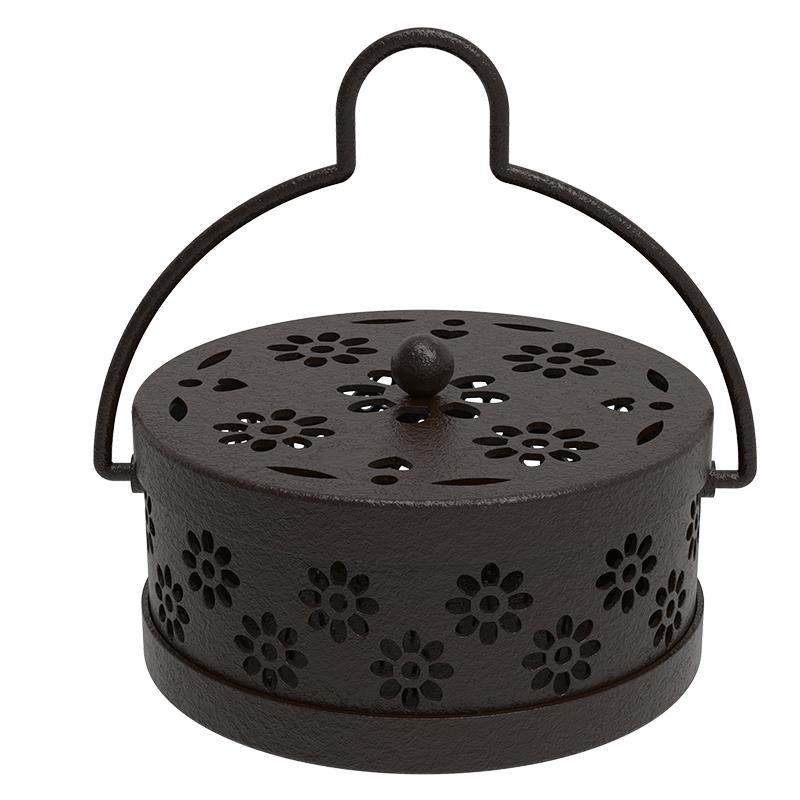 蚊香盒带盖安全防烫户外蚊香盘室内檀香接灰盘铁艺艾草香薰炉家用,淘宝优惠券,粉丝福利购,淘宝优惠卷