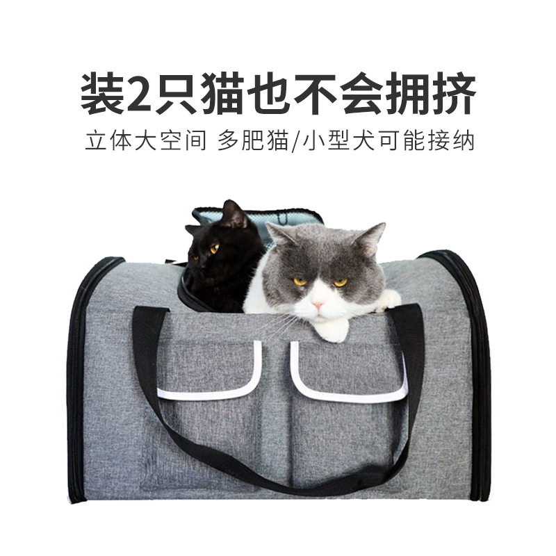 时尚狗狗宠物包新款手提双肩背猫包大容量小猫小狗猫笼出行折叠,淘宝优惠券,粉丝福利购,淘宝优惠卷