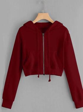 女 Crop top Hoodie Hoodies For Women Pullover Cropped Cute