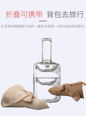 日本UIEMJ沙滩草帽女夏海边大帽天簷遮阳出游百搭凉帽太94209阳夏