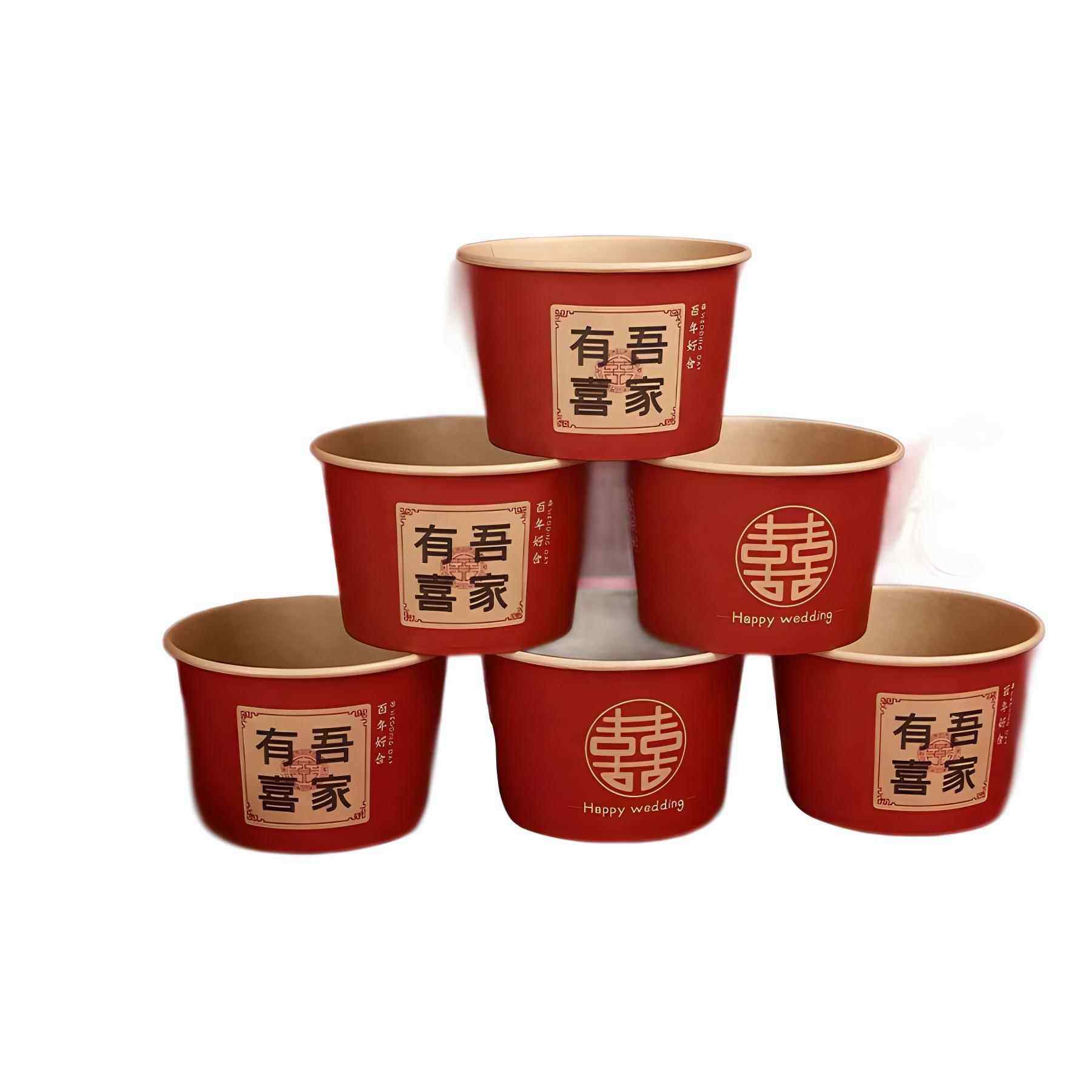 一次性碗结婚碗筷套装纸碗加厚喜碗婚宴婚礼餐具喜事婚庆用品,淘宝优惠券,粉丝福利购,淘宝优惠卷