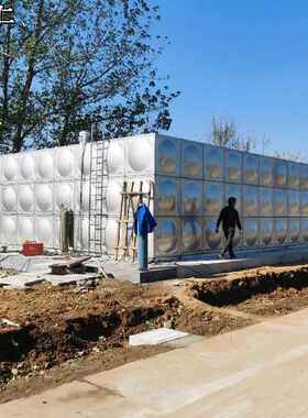 方形304不锈钢水箱厂家直供组合式消防水箱室外不锈钢保温水箱