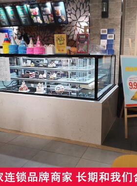 蛋糕柜冷藏展示柜水果熟食甜品保鲜柜商用风冷立式直角冷藏柜