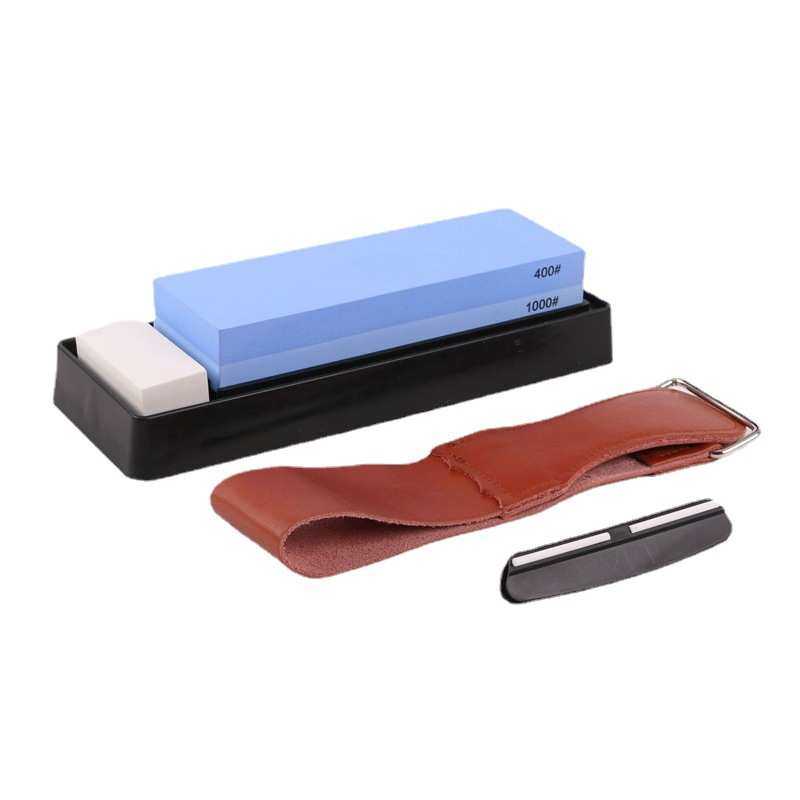 厨房磨刀白刚玉磨刀石 双面油石磨石 双快带塑料底座套装现货批发,淘宝优惠券,粉丝福利购,淘宝优惠卷