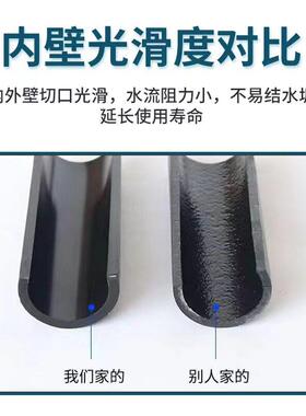 PE给水管农田灌溉管工业排水管hdpe供水管黑色聚乙烯自来水管厂家