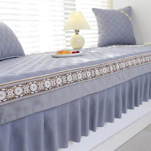 飘窗垫子简约现代四季通用窗台阳台垫防滑轻奢榻榻米炕垫套罩定制 - 图0