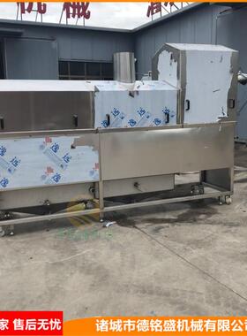 猪头肉吊挂式流水线 德州扒鸡油水分离油炸炉 烧鸡油炸机